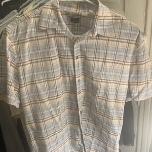 Paul Smith Blue and Brown Plaid Casual Shirt
